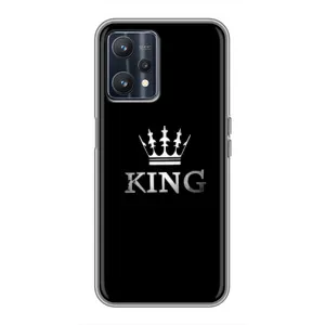 Чехол (Корона на чёрном фоне) для Реалми 9 (KING)