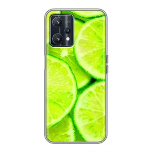 Чехол с изображением вкусной еды для Realme 9 (Лайм)