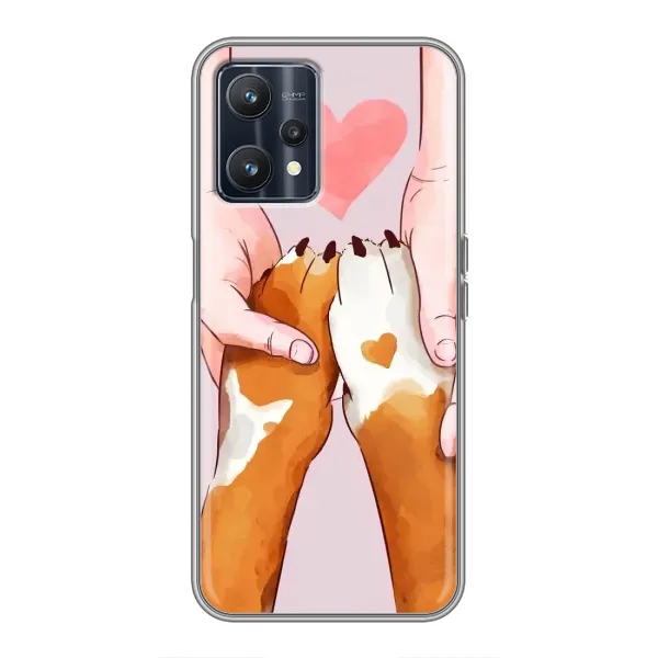 Чехол с рисунком «Любовь к собакам» для Realme 9 Чехол с рисунком «Любовь к собакам» для Realme 9