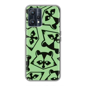 Силіконовий Чохол з Энотами на Realme 9 (Мордочки Єнота)