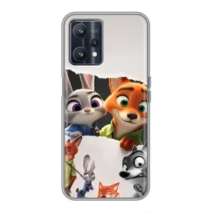 Силиконовый чехол с принтом Зоотрополіс для Realme 9 (Персонажи Зоо)