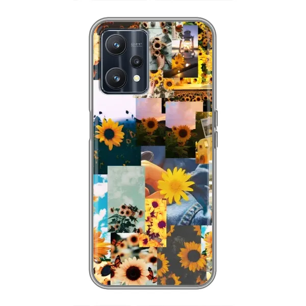 Чехол с рисунком «Подсолнуховый дизайн» для Realme 9 Чехол с рисунком «Подсолнуховый дизайн» для Realme 9