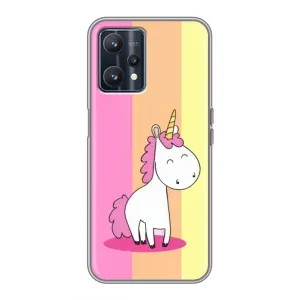 Чехол Unicorn на Realme 9 (Радужный Единорог)