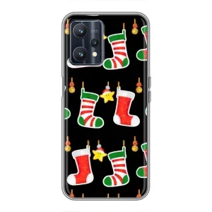 Силиконовый бампер на рождество для Realme 9 (Рождественские подарки)
