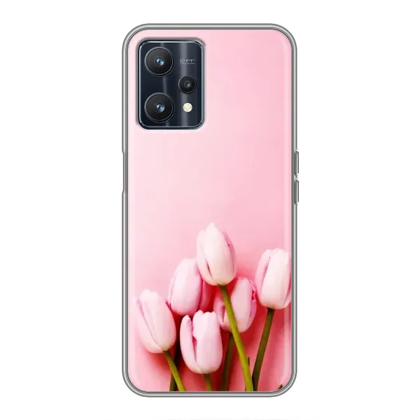 Чехол с рисунком «Розовые тюльпаны» для Realme 9 Чехол с рисунком «Розовые тюльпаны» для Realme 9