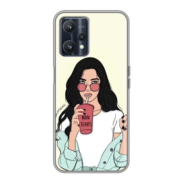 Чехол с рисунком «С напитком» для Realme 9