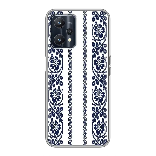 Чехол с рисунком «Синяя вышиванка» для Realme 9
