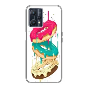 Чехол с изображением вкусной еды для Realme 9 (Сочные пончики)