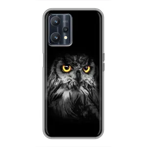 Чохли з принтом СОВИ для Realme 9 (Сова на чорному)