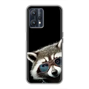 Силіконовий Чохол з Энотами на Realme 9 (Стильний Єнот)
