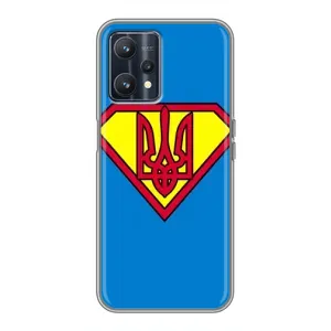 Чохол з картинкою (Патріотичний ГЕРБ) на Realme 9 (Герб - супер герой)