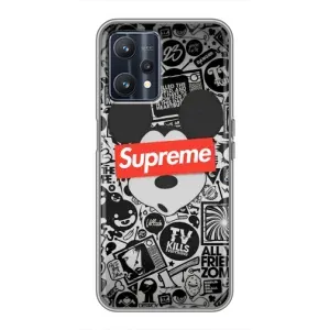 Чехол с Брендами одежды на Реалми 9 (Supreme Маус)