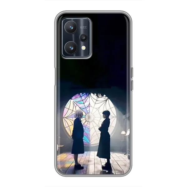 Чехол с рисунком «Уэнсдей и Энди» для Realme 9 Чехол с рисунком «Уэнсдей и Энди» для Realme 9