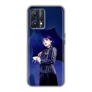 Чехлы с принтом Уэнсдей на Realme 9 (Уэнсдей с зонтом)
