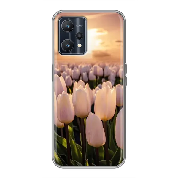 Чехол с рисунком «Закат с цветами» для Realme 9 Чехол с рисунком «Закат с цветами» для Realme 9