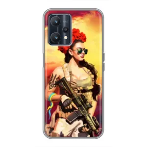 ЗСУ Чехлы (TPU) для Realme 9 (Женщина солдат)