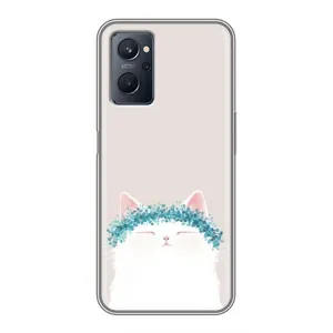 Чехол на тематику: Коты для Realme 9i (Белый котик)