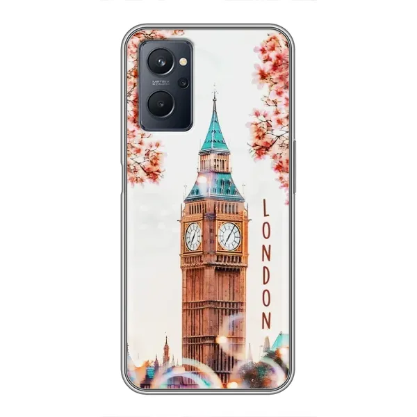 Чехол с рисунком «Часы Лондон» для Realme 9i