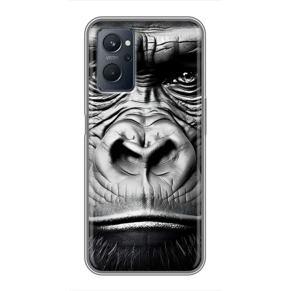Чехол с рисунком «Черная обезьяна» для Realme 9i Чехол с рисунком «Черная обезьяна» для Realme 9i