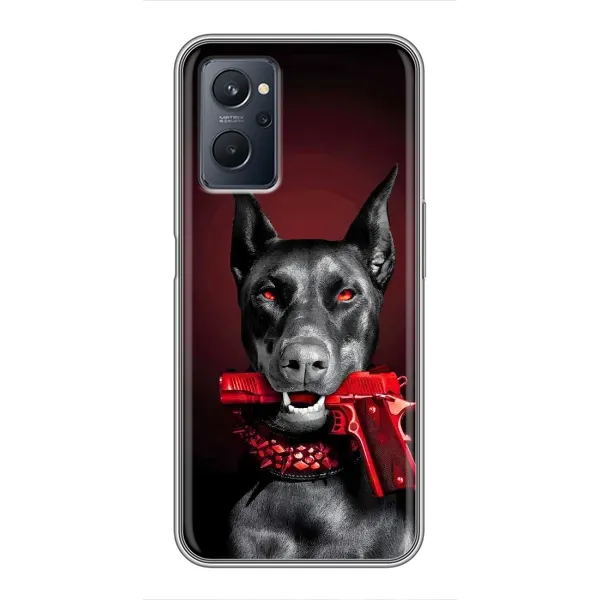 Чехол с рисунком «Доберман злой» для Realme 9i Чехол с рисунком «Доберман злой» для Realme 9i