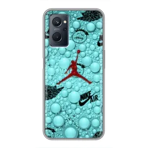 Силиконовый Чехол Nike Air Jordan на Реалми 9i (Джордан Найк)