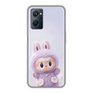 Чехол с принтом Лабубу для Realme 9i (Фиолетовый Лабубу)