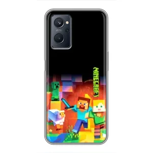 Чохли для Realme 9i (Персонажі МайнКрафт) (Герой Майнкрафт)