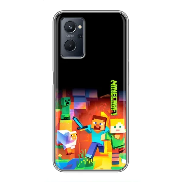 Чехол с рисунком «Герой Майнкрафт» для Realme 9i Чехол с рисунком «Герой Майнкрафт» для Realme 9i