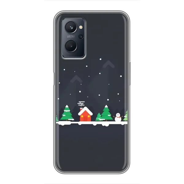 Чехол с рисунком «Город зимний» для Realme 9i Чехол с рисунком «Город зимний» для Realme 9i