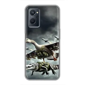 Чохол з мемами траралело тралала для Realme 9i (Гусіні і крокоділо)