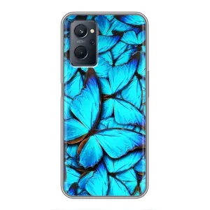 Силиконовый бампер с картинкой животных для Realme 9i (Крылья бабочек)