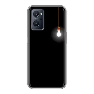 Чохол з картинками на чорному фоні для Realme 9i (Лампочка)