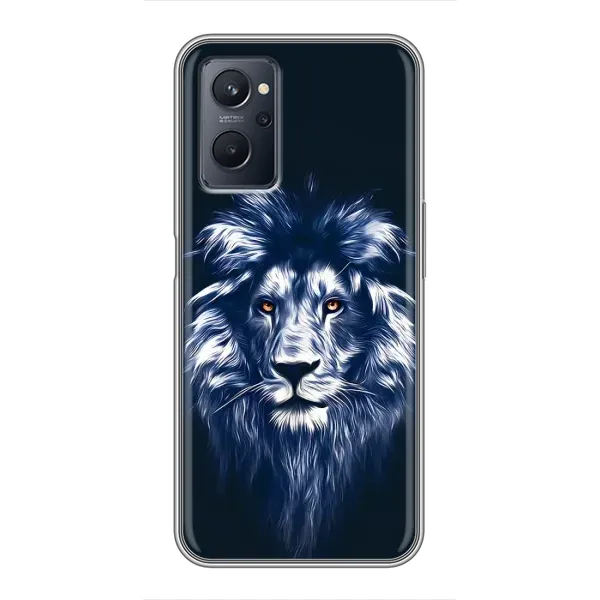 Чехол с рисунком «Лев - синий» для Realme 9i Чехол с рисунком «Лев - синий» для Realme 9i