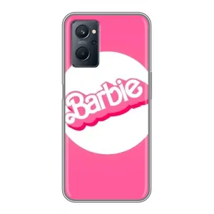 Силіконовый Чохол Барбі фільм на Realme 9i (Лого Барбі)