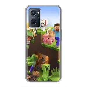 Чохли для Realme 9i (Персонажі МайнКрафт) (Майн-крафт)