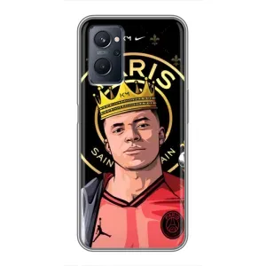 Чехол (TPU) с Футболистом на Realme 9i (Mbappe King)