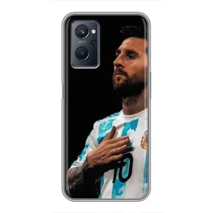 Чехлы Лео Месси Аргентина для Realme 9i (Месси Капитан)