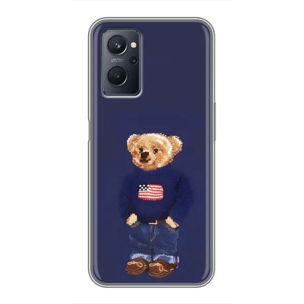 Чехол с рисунком «Мишка USA» для Realme 9i Чехол с рисунком «Мишка USA» для Realme 9i