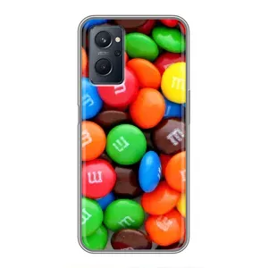 Чохол з зображенням смачної їжі для Realme 9i (Різнокольорові M&M'S)