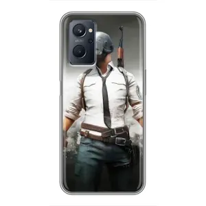 Чохол з картинкою "Герой Pubg" на Realme 9i (Пабг)