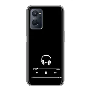 Чохол з картинками на чорному фоні для Realme 9i (Плеєр)