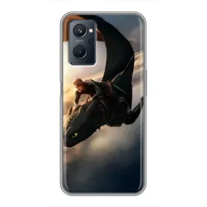 Чохол дракон Беззубик для Realme 9i (Політ Беззубика)