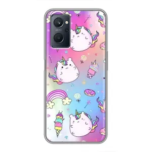 Чехол Unicorn на Realme 9i (Радуга и Единорог)