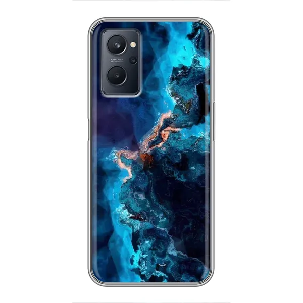 Чехол с рисунком «Синий мрамор» для Realme 9i Чехол с рисунком «Синий мрамор» для Realme 9i