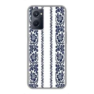 Силиконовый Чехол на Realme 9i с картинкой Вышиванки (Синяя вышиванка)