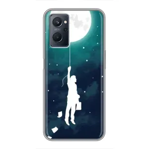 Чехол (ТПУ) с планетами на Realme 9i (To The moon)
