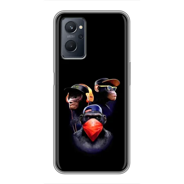 Чехол с рисунком «Три обезьяны» для Realme 9i Чехол с рисунком «Три обезьяны» для Realme 9i