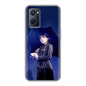 Чохол з картинкою Венсдей на Realme 9i (Венсдей з парасолькою)