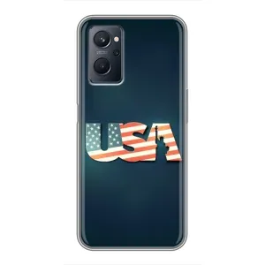 Чехол Флаг USA для Realme 9i (USA)