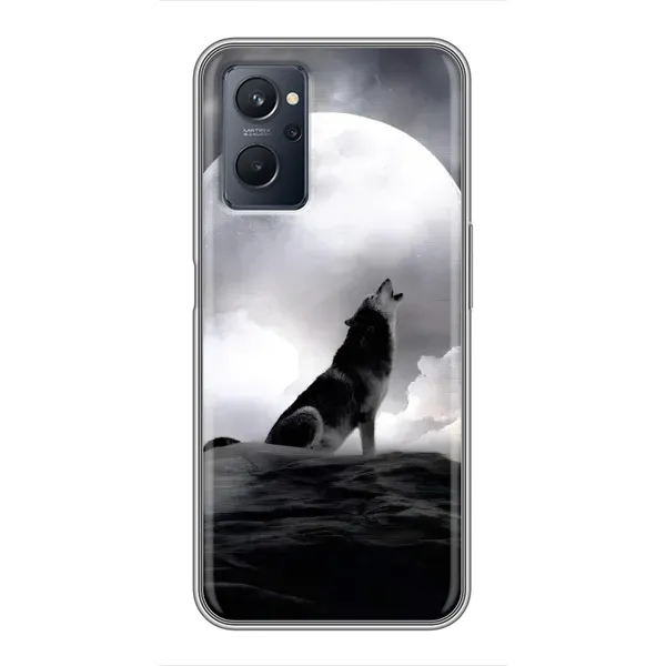 Чехол с рисунком «Волк и луна» для Realme 9i Чехол с рисунком «Волк и луна» для Realme 9i
